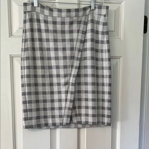 Cabi Gray Plaid Women's Skirt